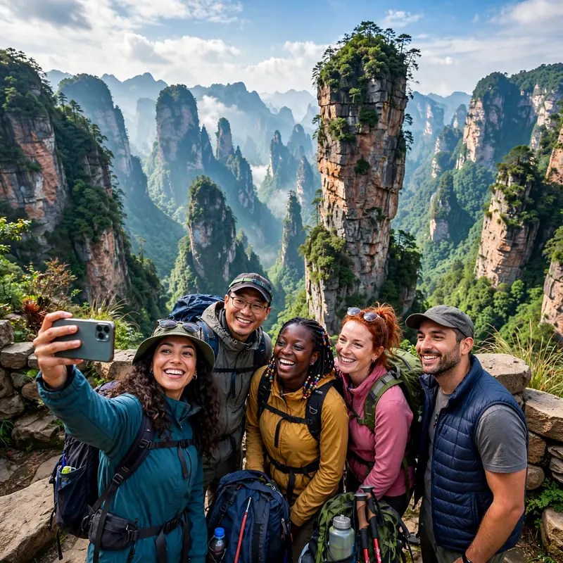 Yuanjiajie Avatar Hallelujah Mountain Southern Sky Column floating pillar Zhangjiajie